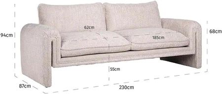Richmond Sofa Sandro Kremowa 59000 - zdjęcie 2