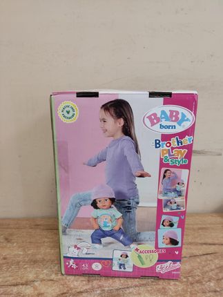 Baby Born Zapf Creation Brother Play & Style Lalka Chłopięca Z Włosami - zdjęcie 3