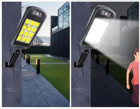 Mocna Lampa Solarna 400W Led Uliczna Z Czujnikiem Zmierzchu I Ruchu +Pilot - zdjęcie 3