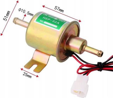 Anytech.Pl Elektryczna Przepływowa Pompka Pompa Do Paliwa 12V - zdjęcie 6