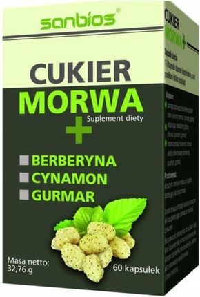 Sanbios Cukier Morwa + Berberyna Cynamon Gurmar 60Kaps. - zdjęcie 2