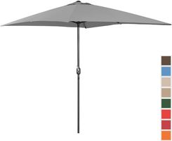 Zdjęcie Produkt Z Outletu: Uniprodo Parasol Ogrodowy Ciemnoszary Prostokątny 200x300cm (UNI_UMBRELLA_SQ2030DG_N) - Zielona Góra