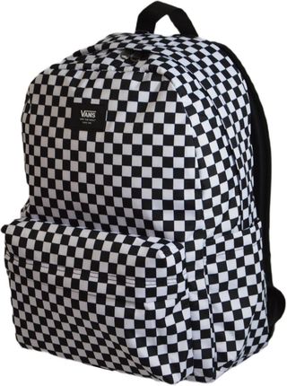 Vans Plecak Szkolny Old Skool Check Kratka Biało-Czarny Vn000H4Xy281 - zdjęcie 4