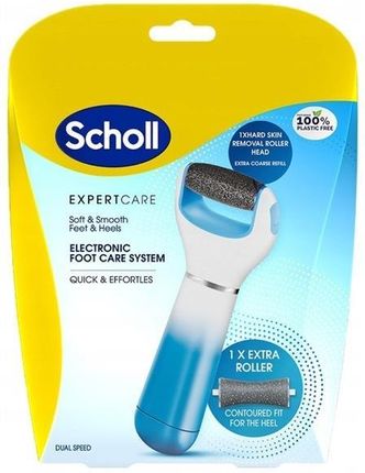 SCHOLL Pilnik elektryczny do stóp Expert Care z 2 głowicami niebieski 1szt. - zdjęcie 3
