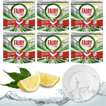 Fairy Kapsułki Do Zmywarki Platinum Plus All In One Lemon 114Szt. - zdjęcie 2