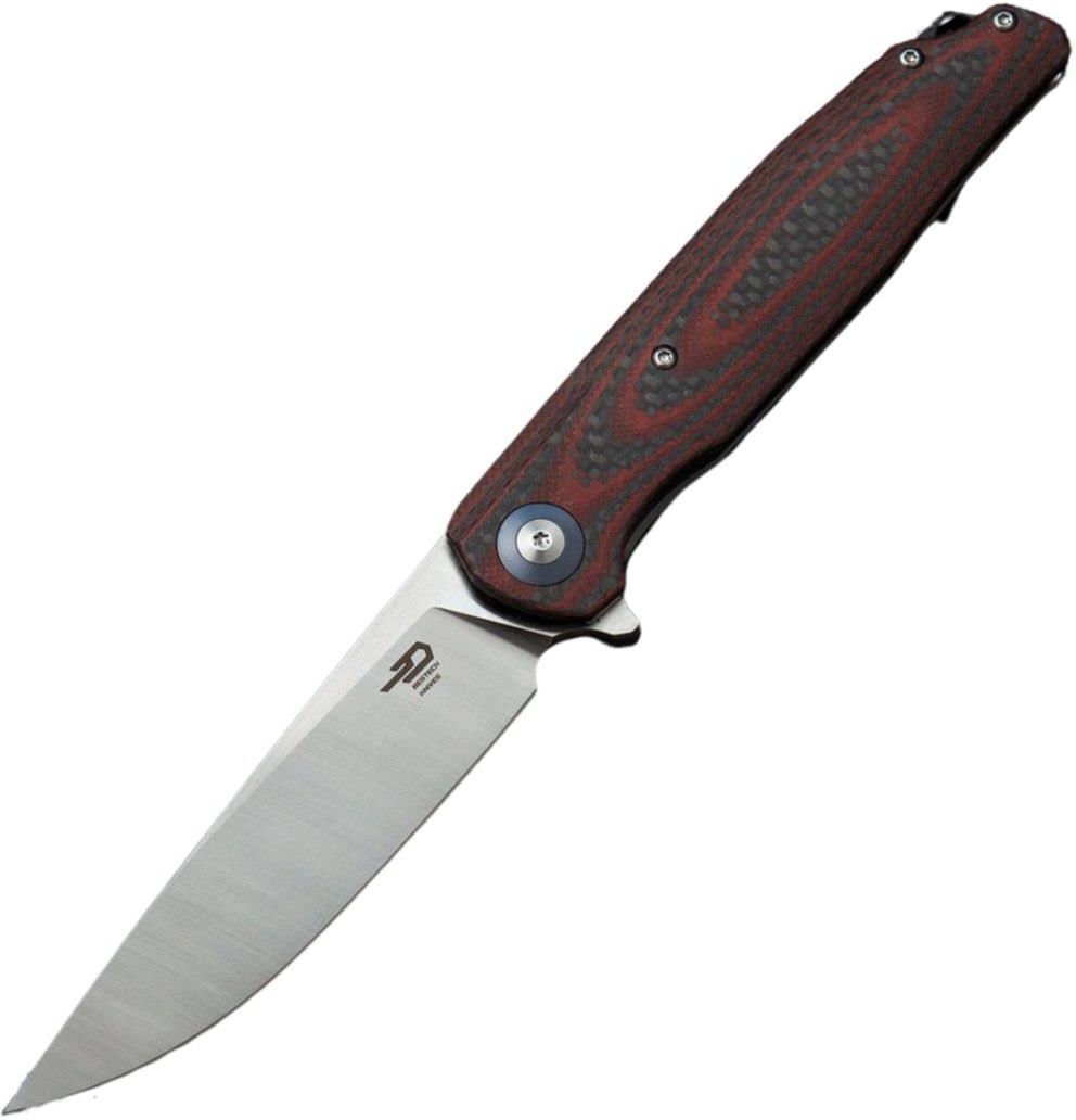 Bestech Knives N Sk Adany Bestech Ascot Black Red Carbon Fiber G