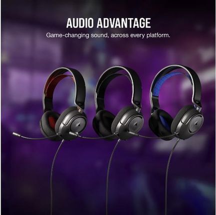 Corsair HS35 V2 Carbon Czarny (CA9011377EU) - zdjęcie 2