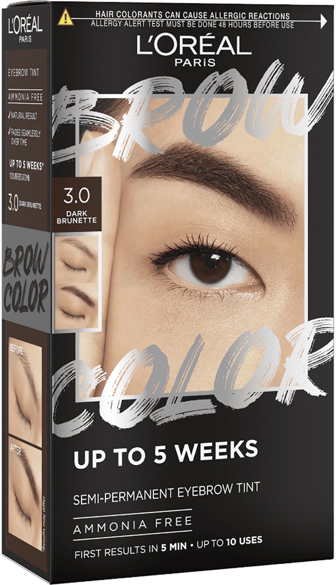 Zdjęcie L'Oréal Paris Brow Color Zestaw Do Koloryzacji Brwi 3.0 Dark Brunette 2ml - Lidzbark Warmiński