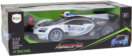 Lean Toys Auto Zdalnie Sterowane Rc Policyjne W Skali 1:12 Biały - zdjęcie 2