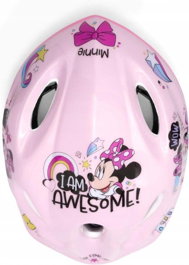 Kask Sportowy Rowerowy Dla Dziewczynki Dzieci Myszka Minnie