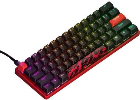 Klawiatura Steelseries Apex 9 Mini FaZe Clan Czarno-czerwony (64853) - zdjęcie 2
