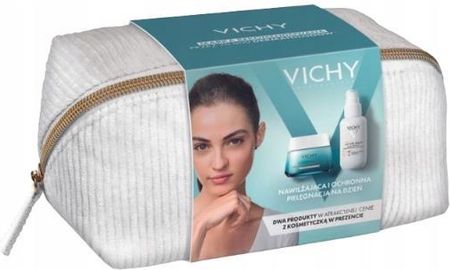 VICHY MINERAL 89 Zestaw Lekki krem nawilżająco- odbudowujący 72h, 50ml + Fluid przeciw fotostarzeniu się skóry SPF50 +, 40ml + kosmetyczka - zdjęcie 2