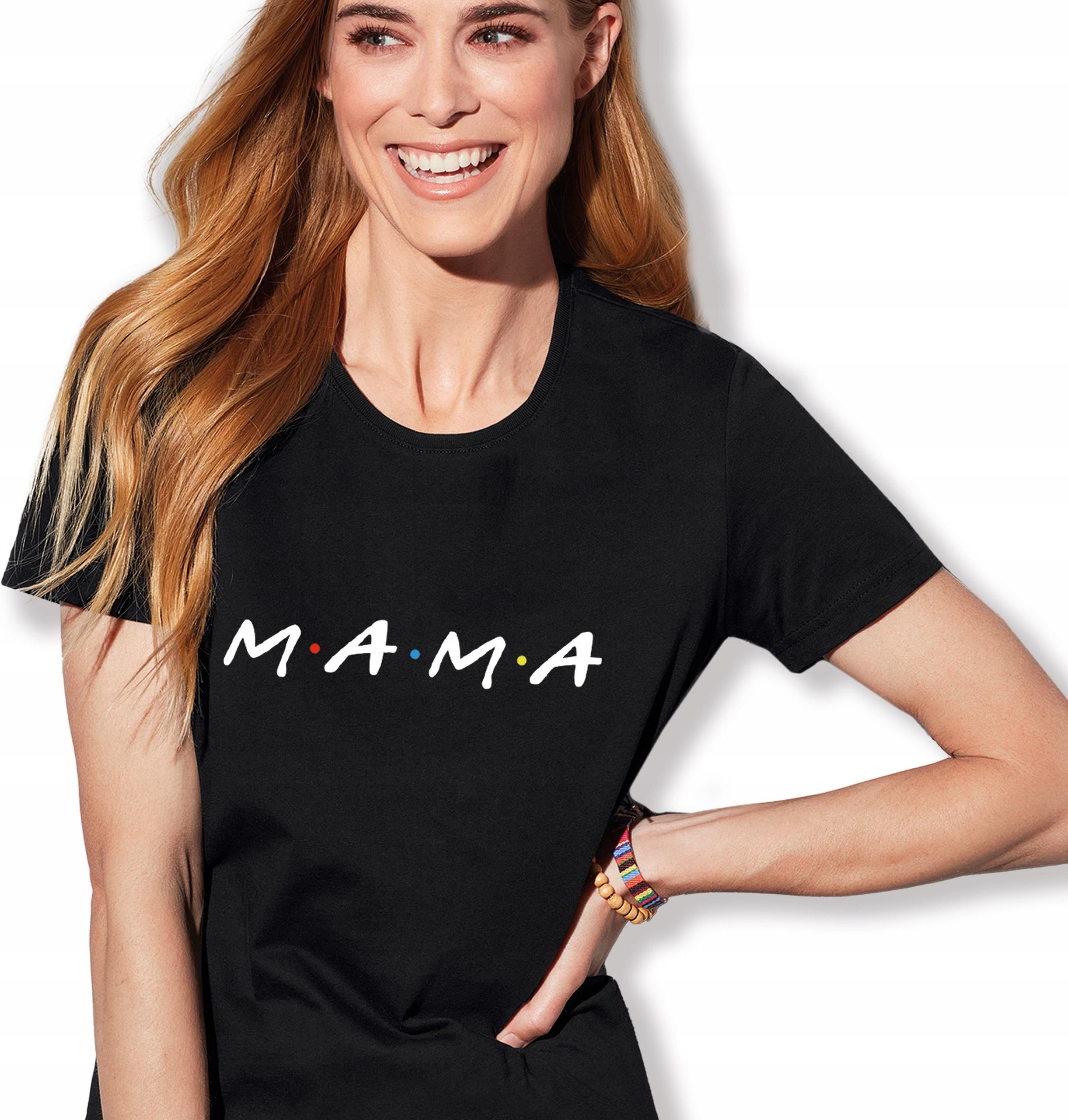 Koszulka T Shirt Czarna Bawe Niana Mama Friends Na Dzie Matki M Ceny