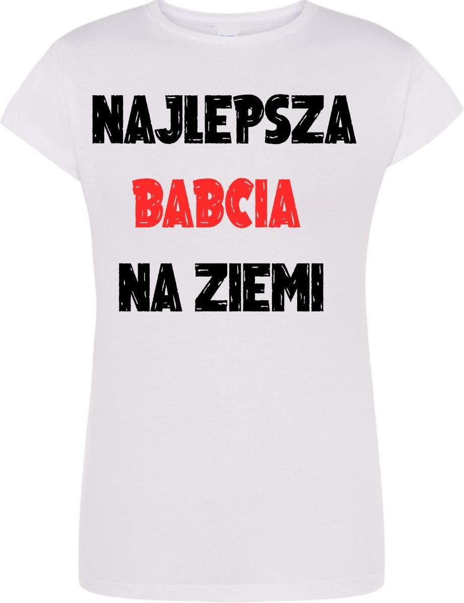 T Shirt nadruk Najlepsza Babcia Dzień Babci r S Ceny i opinie Ceneo pl