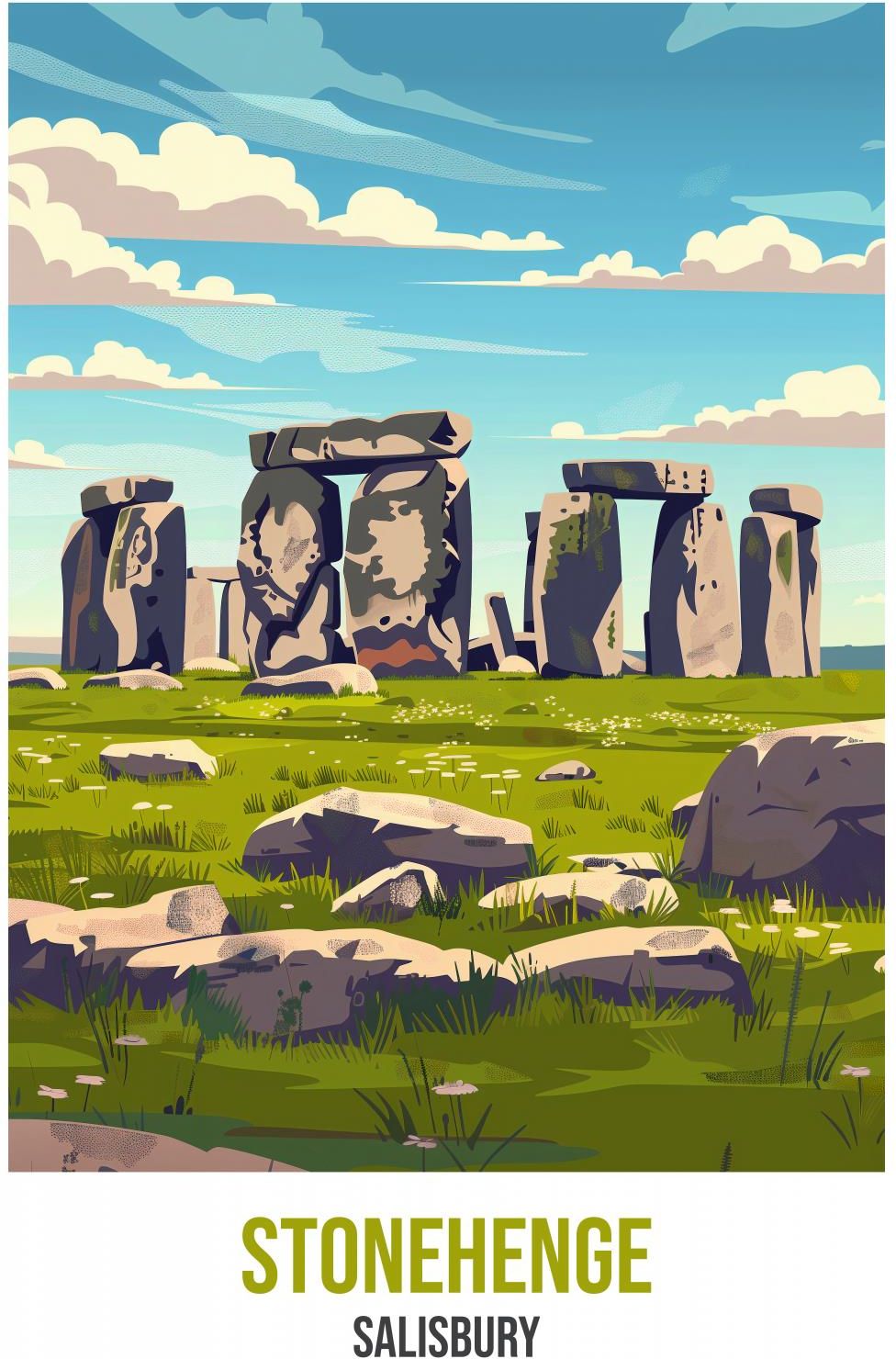 Zakito Posters Plakat 29 7X42Cm Stonehenge Opinie I Atrakcyjne Ceny