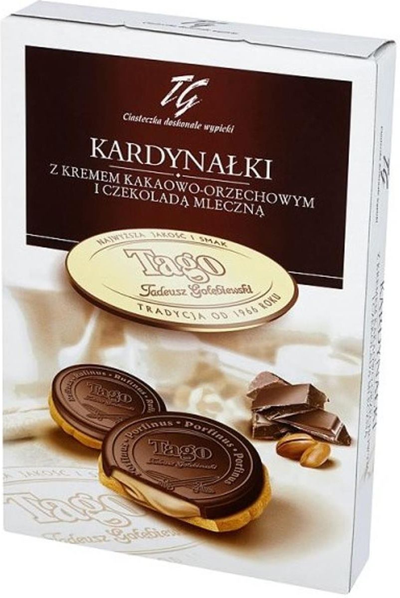 Zdjęcie Tago Ciastka Kardynałki Kakaowo Orzechowe 180g - Józefów