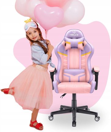 Hell's Chair HC-1004 Kids Colorful Różowo-fioletowy - zdjęcie 2
