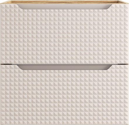 Comad Szafka Łazienkowa Pod Umywalkę Luxor 60 Cm Beż Jasne Drewno 82 60 2S 100474512 - zdjęcie 2