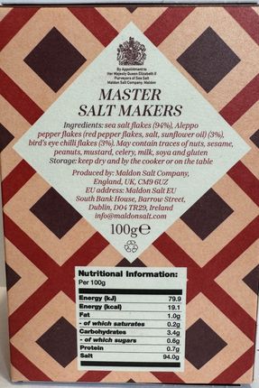 MALDON Chilli sól morska 100g. Chilli Sea Salt. - zdjęcie 4