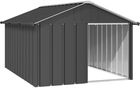 vidaXL Buda Dla Psa Szara 96X60,5X87cm Lite Drewno Sosnowe