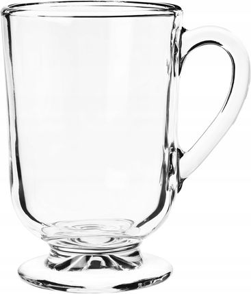 Galicja Szklanki Do Kawy Latte Zestaw Z Uchem Na Nóżce 300Ml 6 Szklanek Komplet (23067) - zdjęcie 2