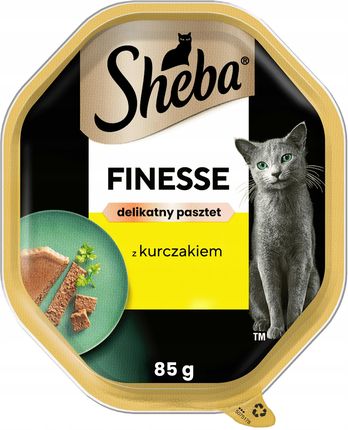 Sheba Finesse Mokra Karma Dla Kotów Z Kurczakiem W Pasztecie Tacka 22X85G - zdjęcie 2