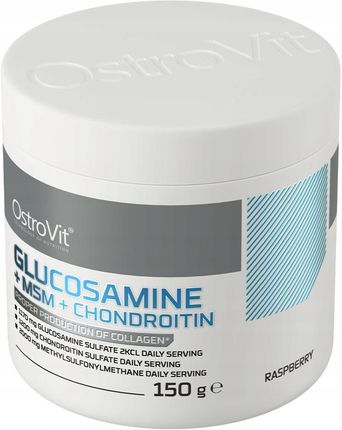 Ostrovit Glukozamina + Msm Chondroityna Malinowy 150g - zdjęcie 3