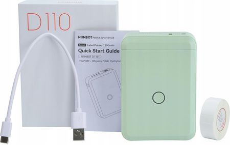 Niimbot Drukarka Etykiet D110 Bezprzewodowa (Zielony) (D110GREEN) - zdjęcie 4