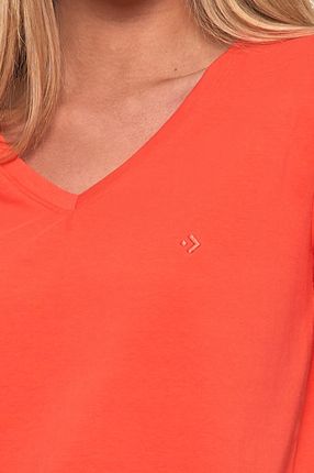 Koszulka T-shirt Damski Krótki Rękaw Bawełna Premium Dekolt V Moraj R.xl - zdjęcie 6