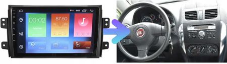 Smart-Auto Radio Nawigacja Gps Fiat Sedici 2006-2014 (FR98128RDS1SU050NAB) - zdjęcie 6