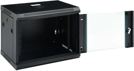Zakitohome Szafka rack 9U, czarna, stal, 600x450x510mm - zdjęcie 3