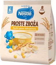 Zdjęcie Nestle Proste Zboża Kaszka Ryżowo-Kukurydziana O Smaku Bananowym Po 6 Miesiącu 144G - Lębork