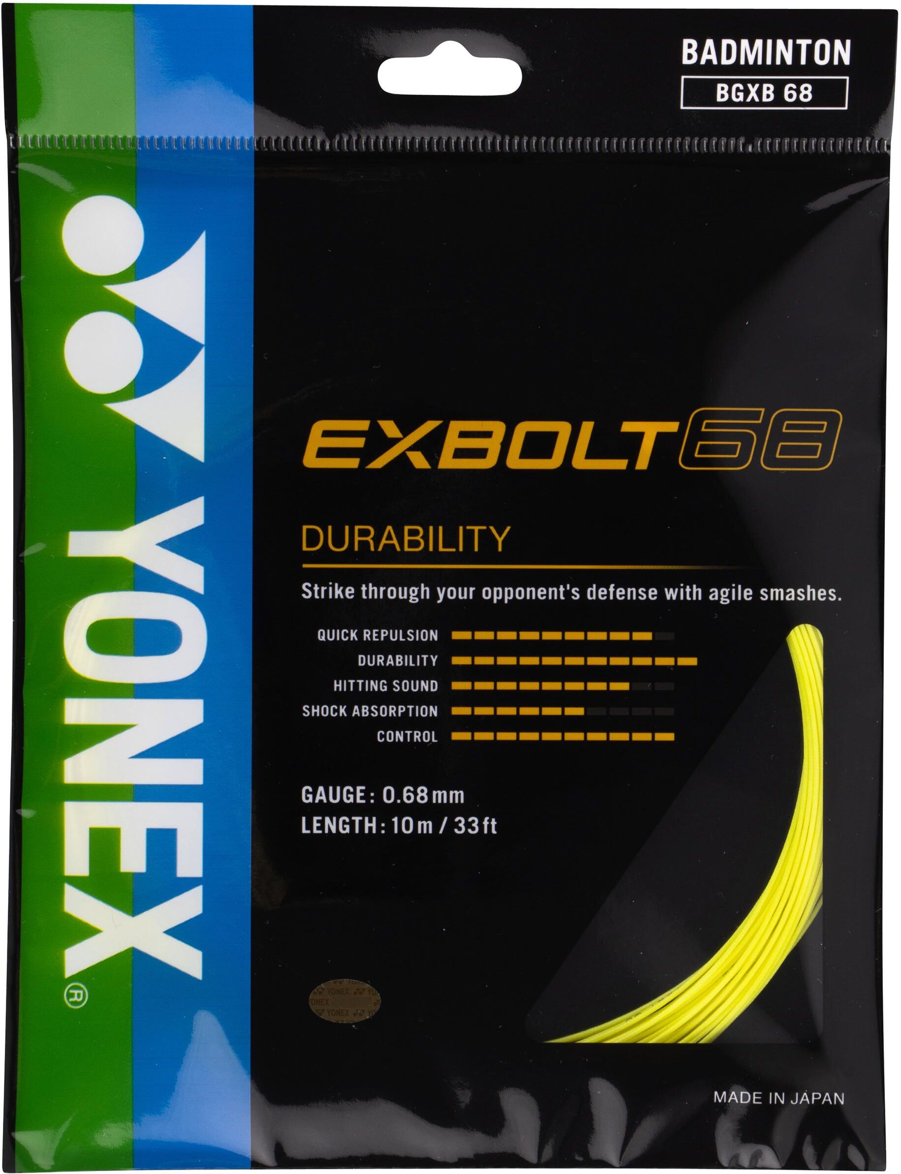 Zdjęcie Yonex Exbolt 68 Yellow (10m) - Dąbrowa Górnicza