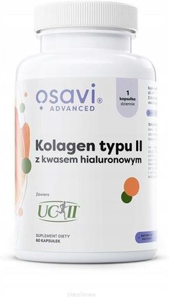 Osavi Kolagen Typu Ii (Uc-Ii) Z Kwasem Hialuronowym + Dzika Róża 60kaps. - zdjęcie 2