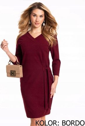 Elegancka Klasyczna Zmysłowa SUKIENKA Dużo Kolorów Rozmiarów POLSKI PRODUKT - zdjęcie 4