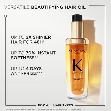 Kérastase Elixir Ultime L'Huile Originale Olejek Do Włosów Wszystkich Rodzajów 75ml - zdjęcie 3