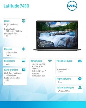 Laptop Dell Latitude 7450 14