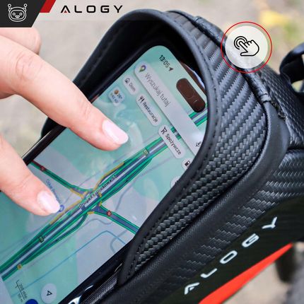 Sakwa Rowerowa Torba Saszetka 2L Na Rower Ramę Roweru Etui Na Telefon 6.7 - zdjęcie 6