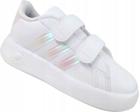 Adidas Grand Court 2.0 Cf ID5265 Buty Dziecięce Trampki Na Rzepy Białe - zdjęcie 6