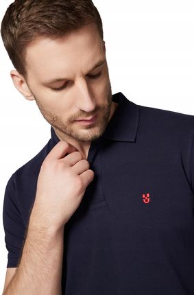 Koszulka Polo z Bawełny Męska Granatowa Próchnik PM3 2XL - zdjęcie 2