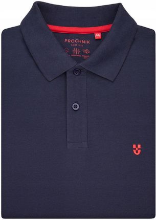 Koszulka Polo z Bawełny Męska Granatowa Próchnik PM3 2XL - zdjęcie 5