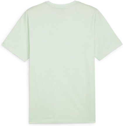 Koszulka męska Puma ESS+ 2 COL LOGO zielona 58675988 - zdjęcie 2