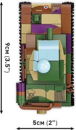 COBI Historical Collection WWII Renault R-35,Valentine Ix,Panzer I (COBI-2740) - zdjęcie 3