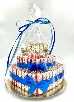 Kinder Tort 3 Piętrowy Prezent Dzień Dziecka Urodziny Zestaw Mix Słodyczy - zdjęcie 2