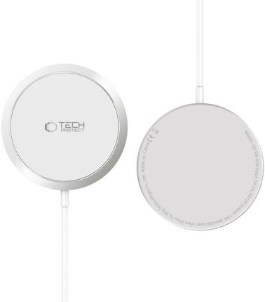 Tech-Protect Qi15W-A34 Magnetic Magsafe Wireless Charger Biała - zdjęcie 2