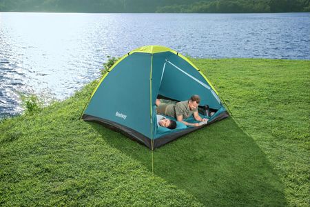 Bestway Namiot Dwu Os Turystyczny Kempingowy Z Torbą 205X145Cm 68084 Odcienie Zieleni - zdjęcie 3