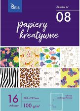 Zdjęcie Tetis Zeszyt Papierów Kreatywnych A4 Kb030-07 16 Kartek Zestaw Nr 08 - Ścinawa