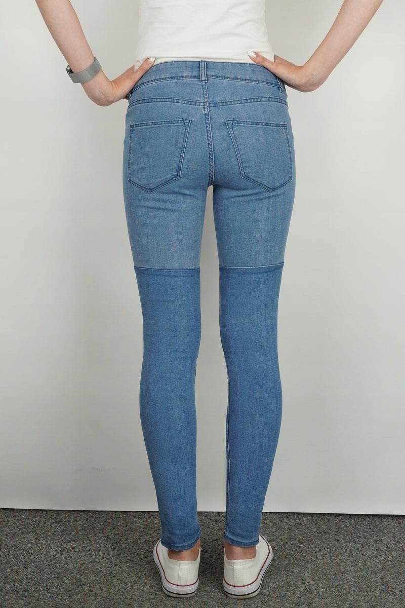 H M Damskie Jeansowe Odcinane Spodnie Jeansy Skinny Rurki Jeans L