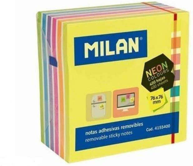 Zdjęcie Karteczki Samoprzylepne Neon Mix 76X76/400K Milan - Bieżuń