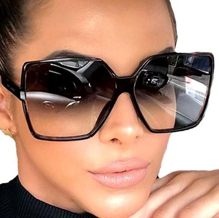 Okulary kwadratowe Damskie UV400 Filtr Ce Cieniowane muchy przeciwsłoneczne - zdjęcie 5